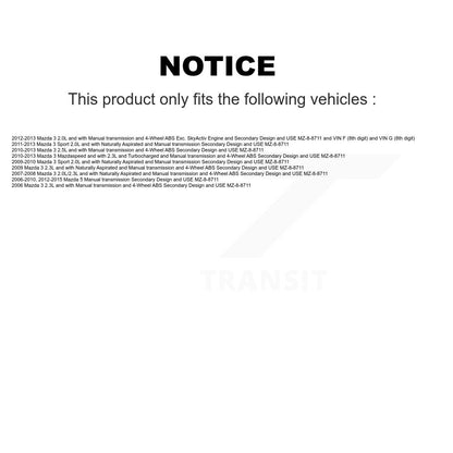 [Avant Droite] Arbre de transmission CV pour Mazda 3 5 Sport KN7-100604