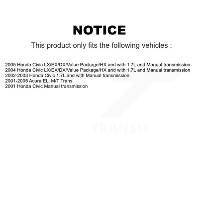 [Avant Droite] Arbre de transmission CV pour Honda Civic Acura EL KN7-100618