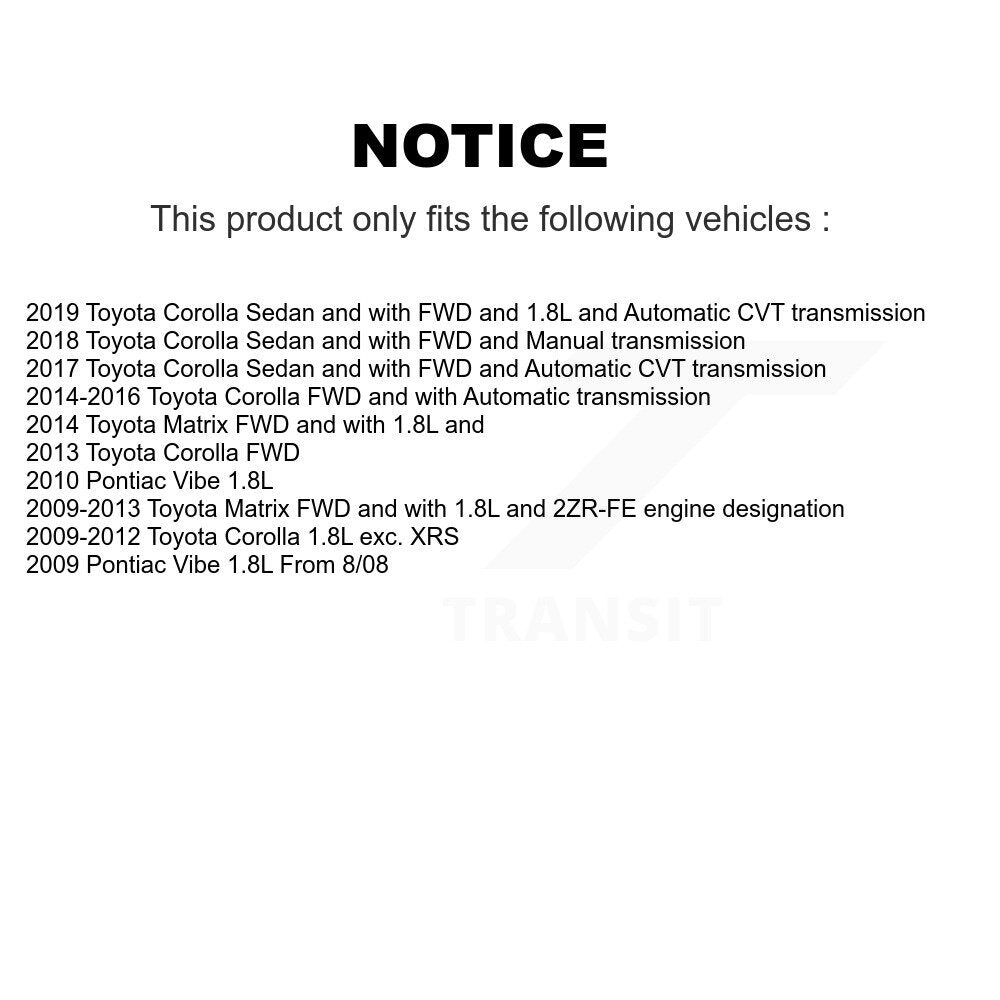 [Avant Droite] Arbre de transmission CV pour Toyota Corolla Matrix Pontiac Vibe KN7-100628