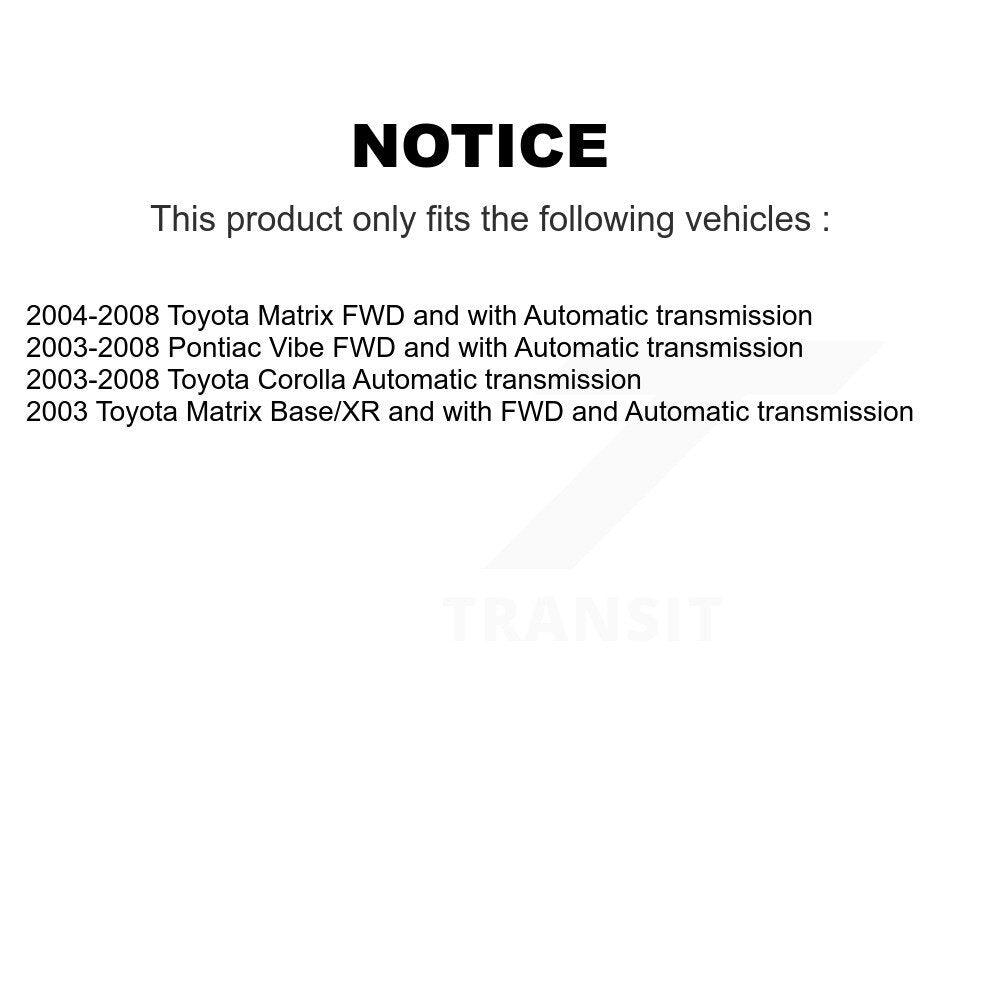 [Avant Droite] Arbre de transmission CV pour Toyota Corolla Matrix Pontiac Vibe KN7-100654