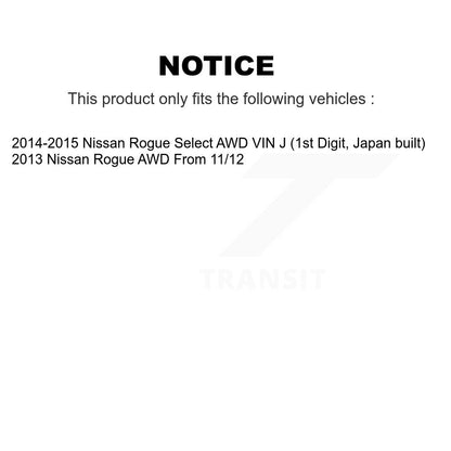 [Arrière] Arbre de transmission CV pour Nissan Rogue Select AWD KN7-100709