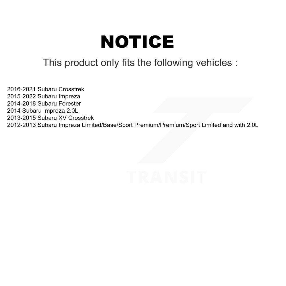 [Arrière] Sabot de frein de stationnement pour Subaru Crosstrek Impreza Forester XV KNH-100001
