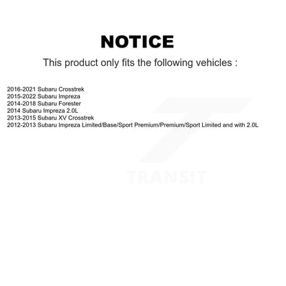 [Arrière] Sabot de frein de stationnement pour Subaru Crosstrek Impreza Forester XV KNH-100001