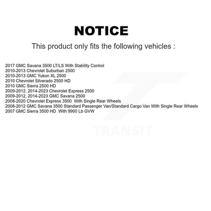 [Arrière] Sabot de frein de stationnement pour GMC Chevrolet Savana 2500 Express 3500 Silverado KNH-100005