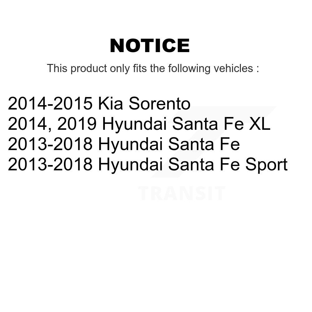 [Arrière] Sabot de frein de stationnement pour Hyundai Santa Fe Sport Kia Sorento XL KNH-100011