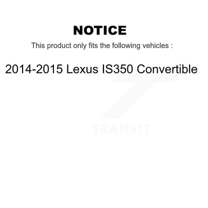 [Arrière] Sabot de frein de stationnement pour 2014-2015 Lexus IS350 Convertible KNH-100025
