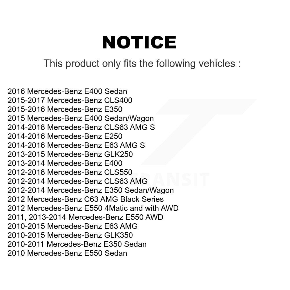 [Arrière] Sabot de frein de stationnement pour Mercedes-Benz GLK350 GLK250 E350 E550 E400 E250 KNH-100034