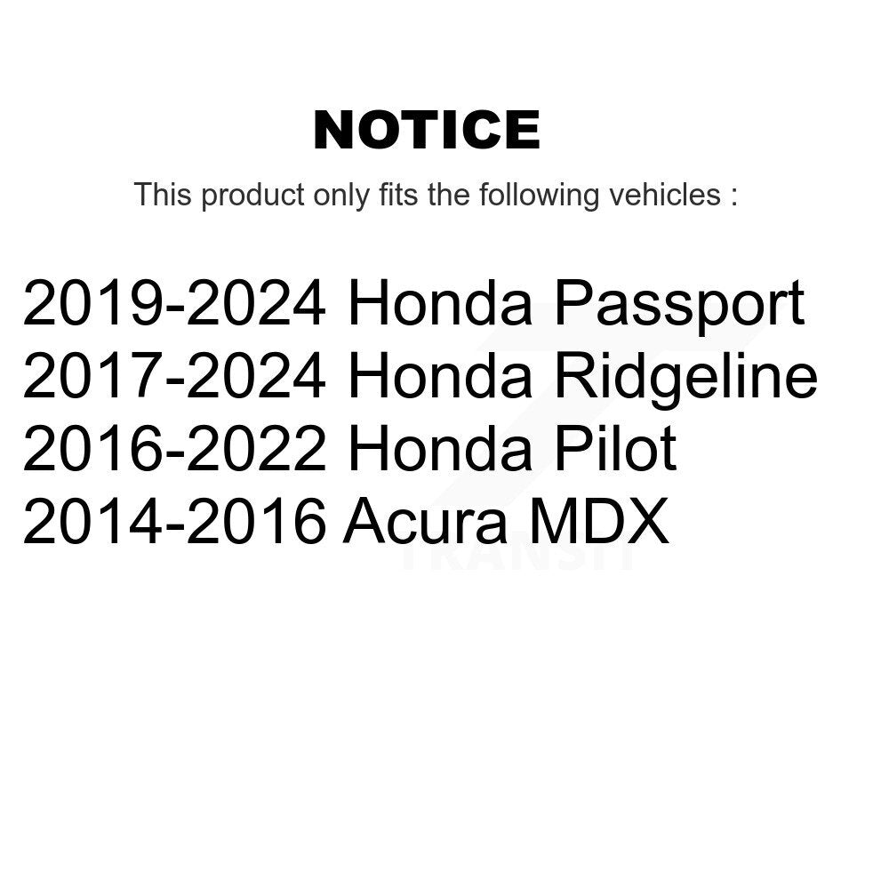 [Arrière] Sabot de frein de stationnement pour Honda Pilot Ridgeline Acura MDX Passport KNH-100035