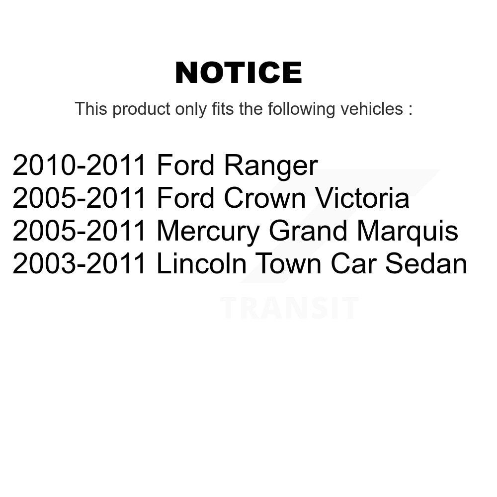 [Arrière] Sabot de frein de stationnement pour Ford Ranger Lincoln Town Car Crown Victoria KNH-100052