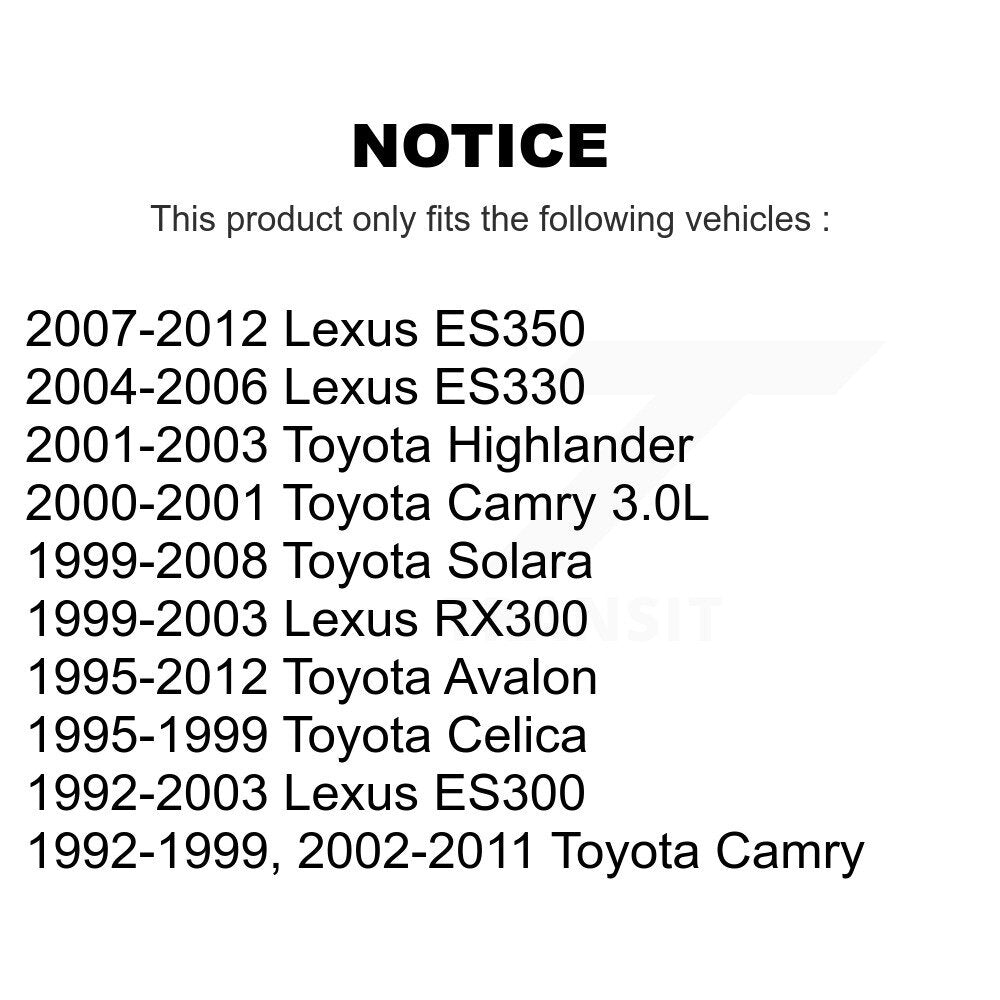[Arrière] Sabot de frein de stationnement pour Toyota Camry Lexus ES350 Solara Avalon ES330 KNH-100056