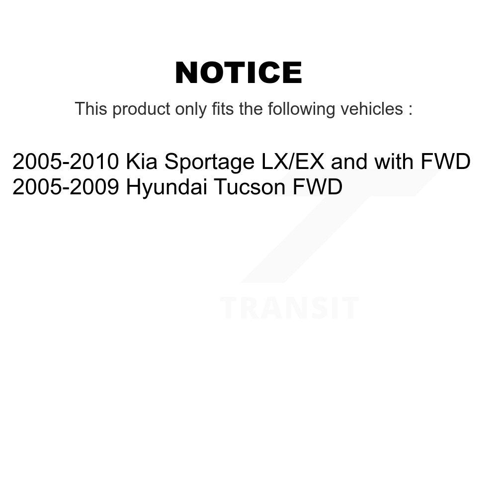 [Arrière] Sabot de frein de stationnement pour Hyundai Tucson Kia Sportage KNH-100059