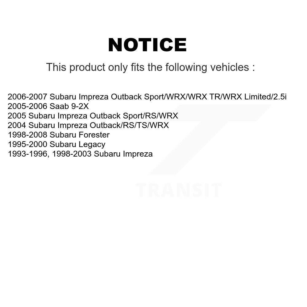 [Arrière] Sabot de frein de stationnement pour Subaru Impreza Forester Legacy Saab 9-2X KNH-100062