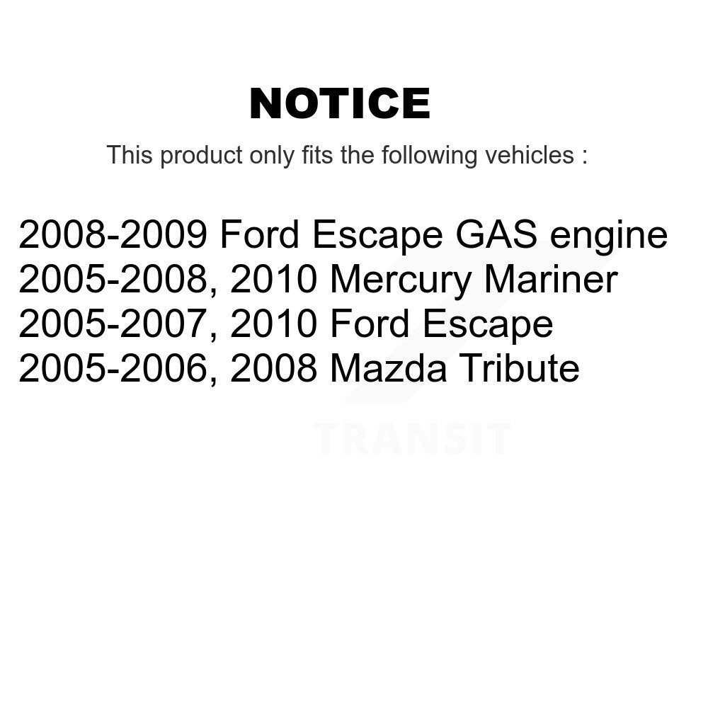 [Arrière] Sabot de frein de stationnement pour Ford Escape Mazda Tribute Mercury Mariner KNH-100063