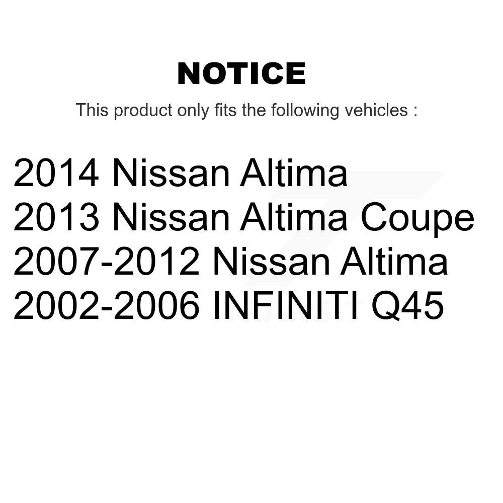 [Arrière] Sabot de frein de stationnement pour Nissan Altima INFINITI Q45 KNH-100069