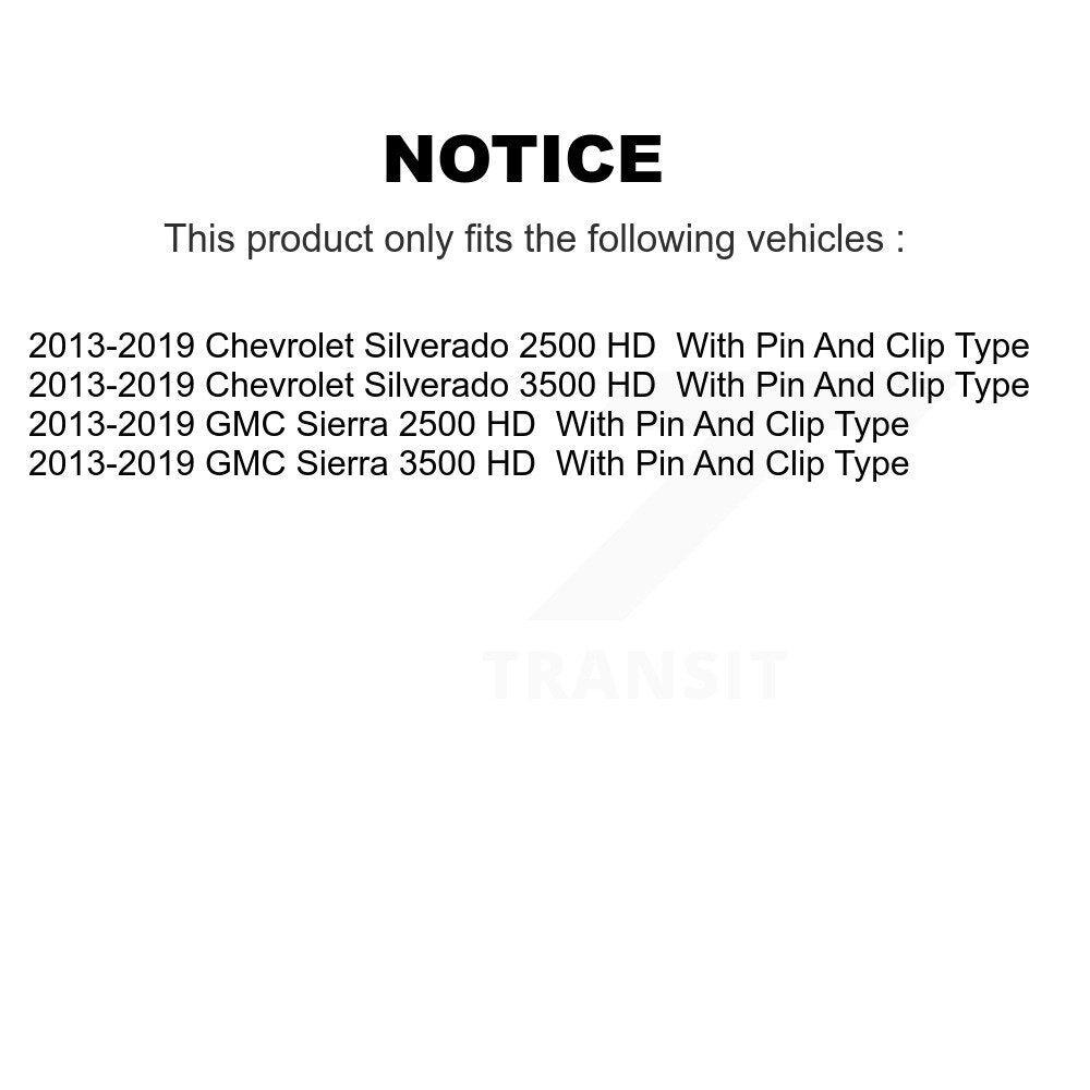 [Arrière] Sabot de frein de stationnement pour GMC Chevrolet Sierra 2500 HD Silverado 3500 KNH-100080