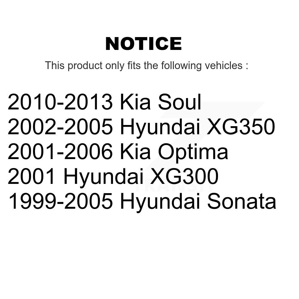 [Arrière] Sabot de frein de stationnement pour Kia Soul Hyundai Sonata Optima XG350 XG300 KNH-100081