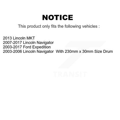[Arrière] Sabot de frein de stationnement pour Ford Expedition Lincoln Navigator MKT KNH-100085