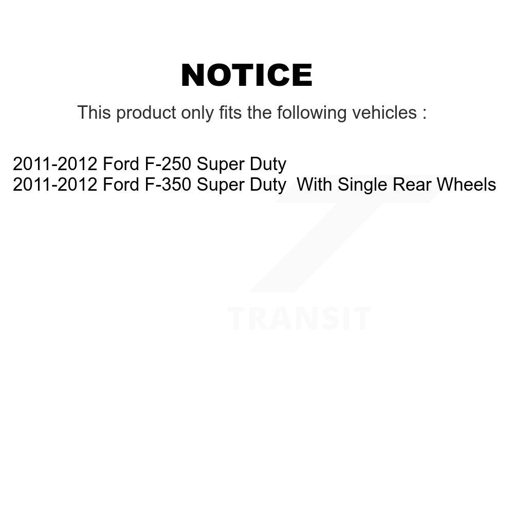 [Arrière] Sabot de frein de stationnement pour 2011-2012 Ford F-350 Super Duty F-250 KNH-100100