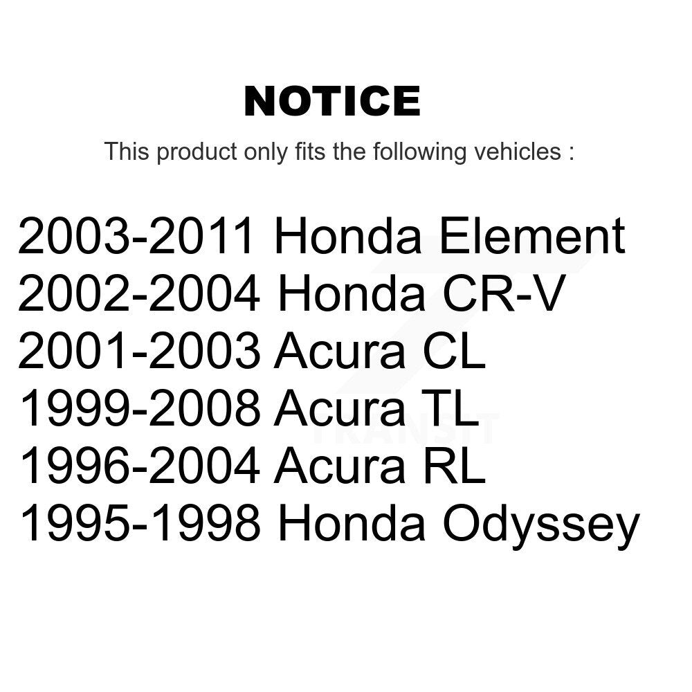 [Arrière] Sabot de frein de stationnement pour Honda CR-V Acura TL Element CL RL Odyssey KNH-100104