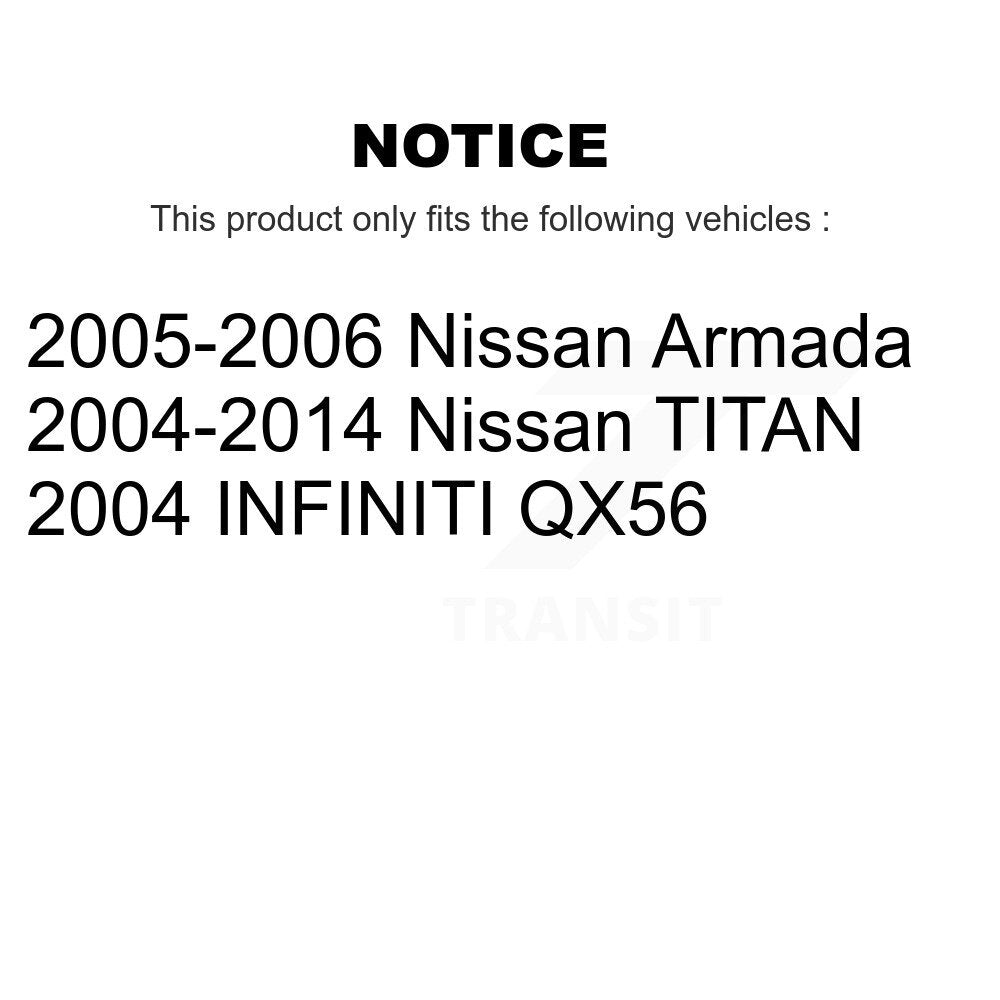 [Arrière] Sabot de frein de stationnement pour Nissan TITAN Armada INFINITI QX56 KNH-100106