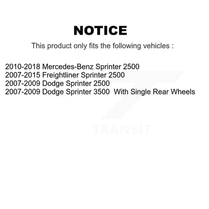 [Arrière] Sabot de frein de stationnement pour Sprinter 2500 Mercedes-Benz Dodge 3500 KNH-100110