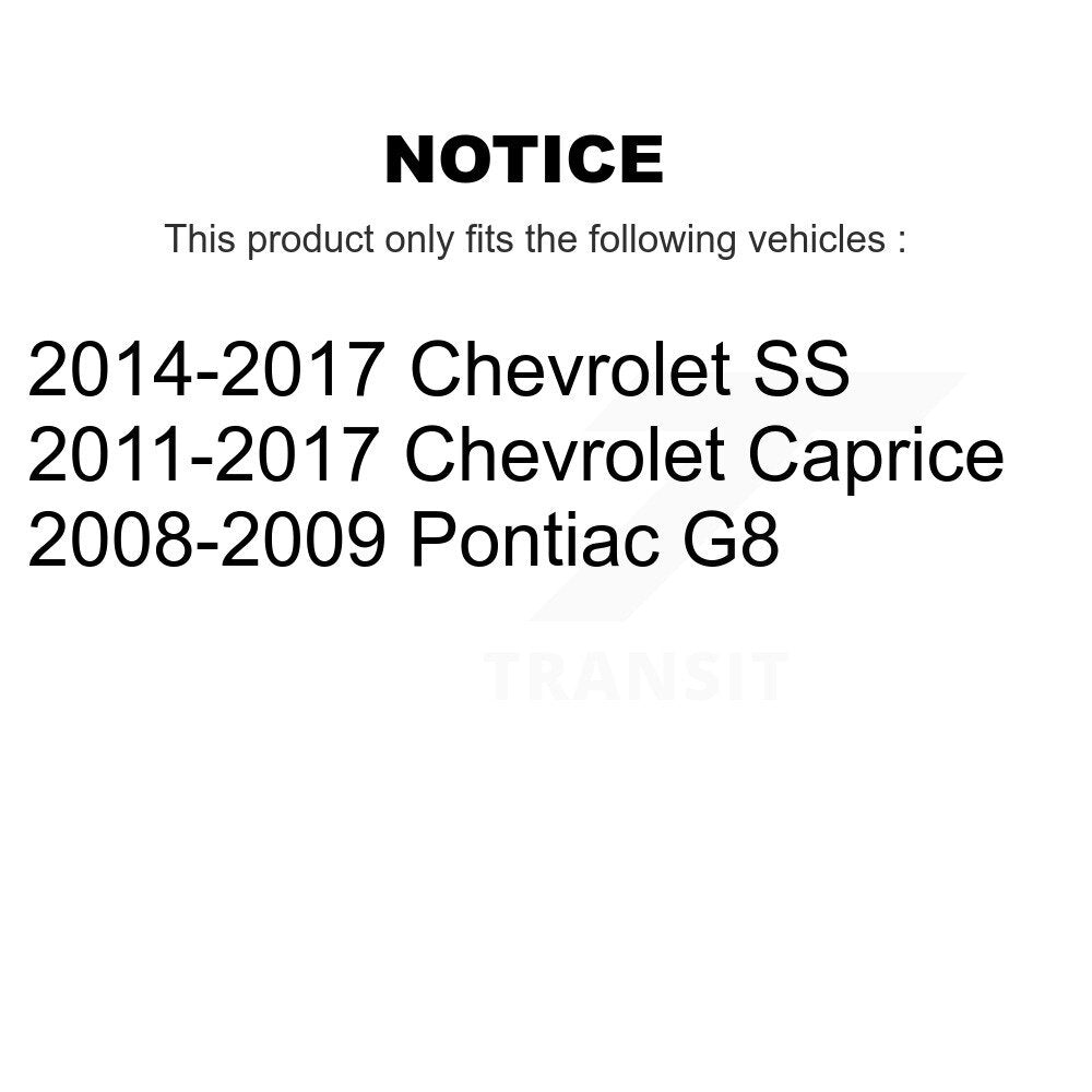 [Arrière] Sabot de frein de stationnement pour Pontiac G8 Chevrolet SS Caprice KNH-100112