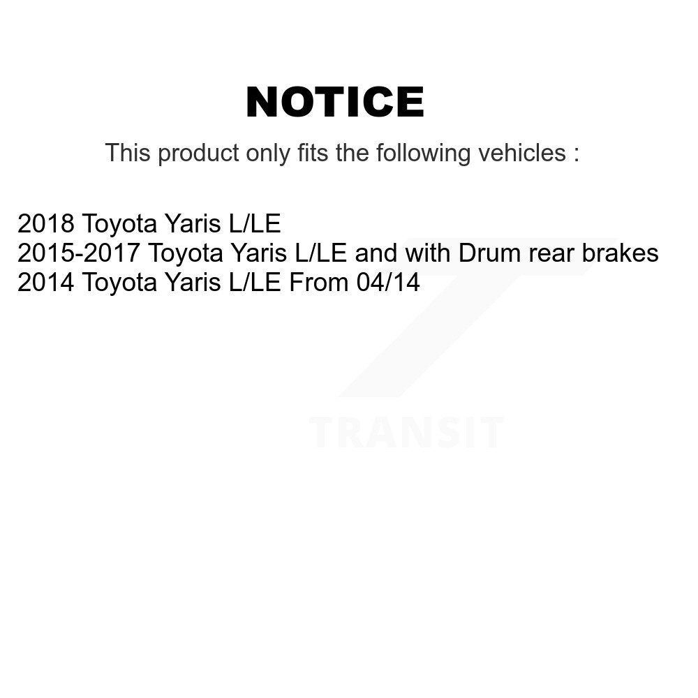 [Arrière] Sabot de frein à tambour pour Toyota Yaris KNH-100117