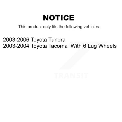 [Arrière] Sabot de frein à tambour pour Toyota Tundra Tacoma KNH-100137