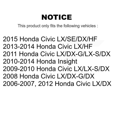 [Arrière] Sabot de frein à tambour pour Honda Civic Insight KNH-100141