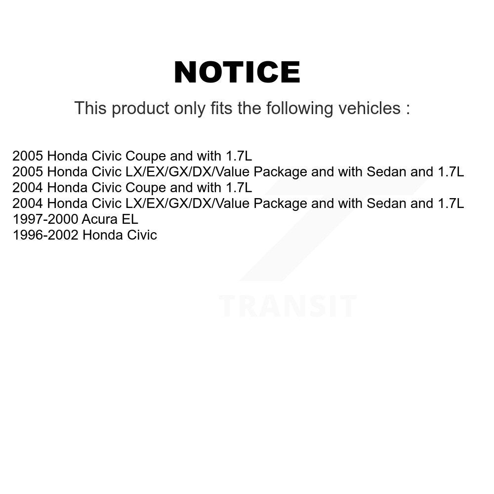 [Arrière] Sabot de frein à tambour pour Honda Civic Acura EL KNH-100143