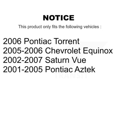[Arrière] Sabot de frein à tambour pour Saturn Vue Chevrolet Equinox Pontiac Torrent Aztek KNH-100157