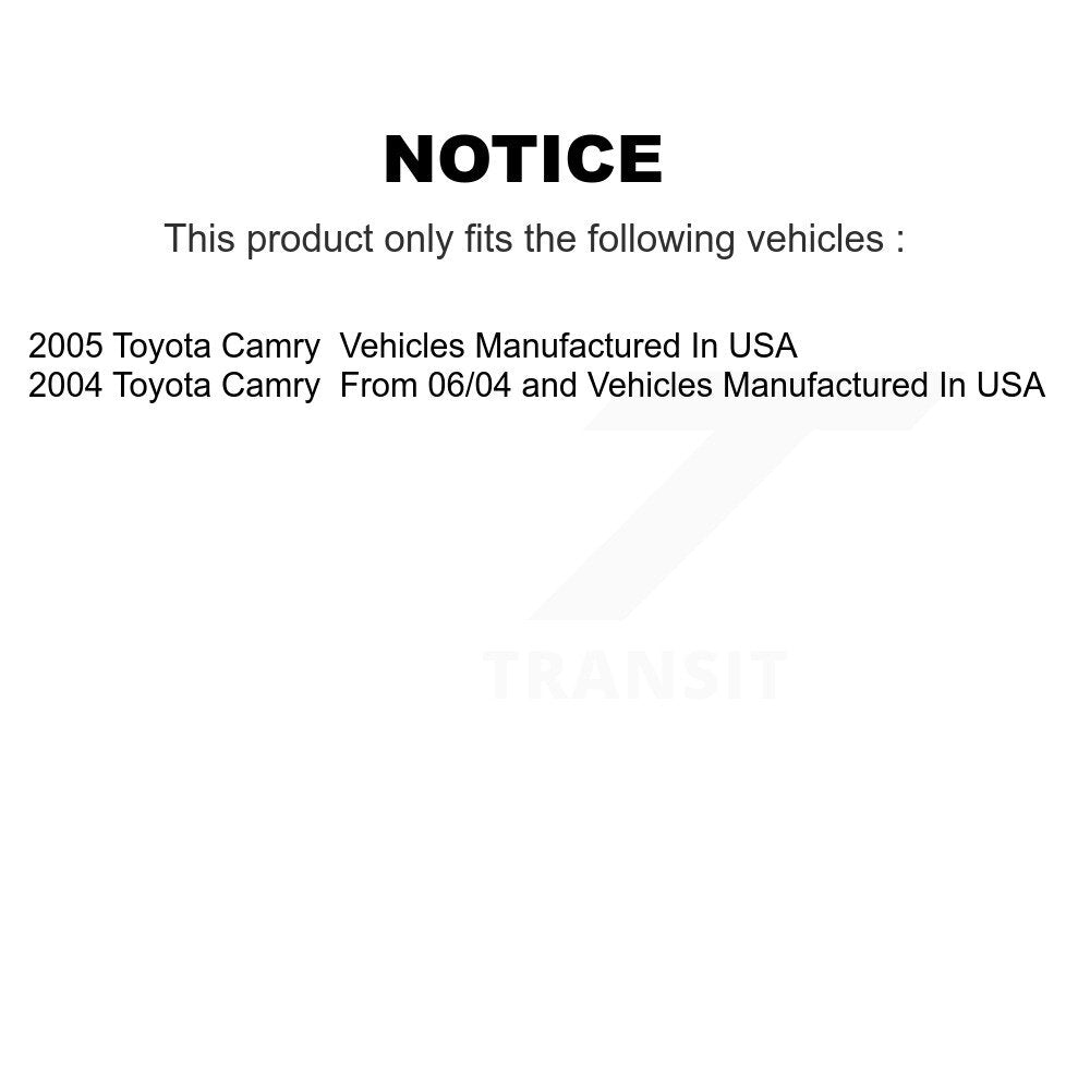 [Arrière] Sabot de frein à tambour pour Toyota Camry KNH-100182