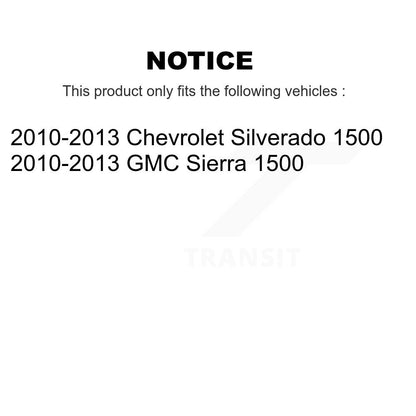 [Arrière] Sabot de frein à tambour pour 2010-2013 GMC Sierra 1500 Chevrolet Silverado KNH-100186