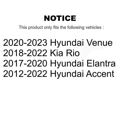 [Arrière] Sabot de frein à tambour pour Hyundai Elantra Accent Venue Kia Rio KNH-100193