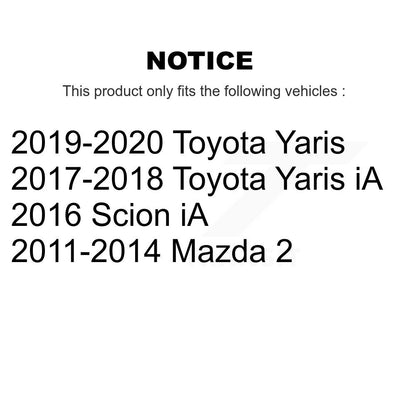 [Arrière] Sabot de frein à tambour pour Mazda 2 Toyota Yaris iA Scion KNH-100196