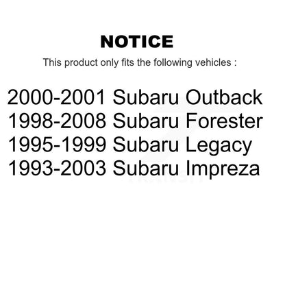 [Arrière] Sabot de frein à tambour pour Subaru Forester Impreza Legacy Outback KNH-100199