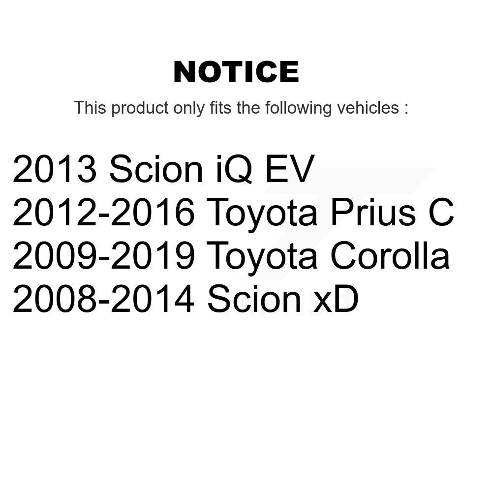 [Arrière] Sabot de frein à tambour pour Toyota Corolla Prius C Scion xD iQ KNH-100202