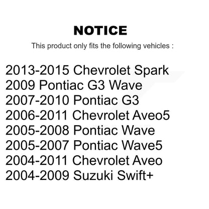 [Arrière] Sabot de frein à tambour pour Chevrolet Aveo Pontiac Aveo5 Wave Spark G3 Suzuki KNH-100210