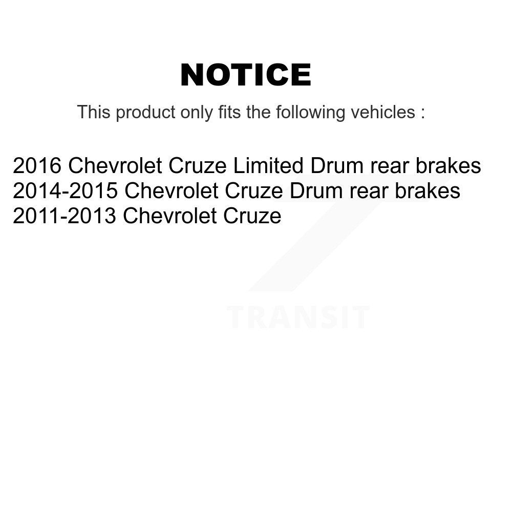 [Arrière] Sabot de frein à tambour pour Chevrolet Cruze Limited KNH-100215
