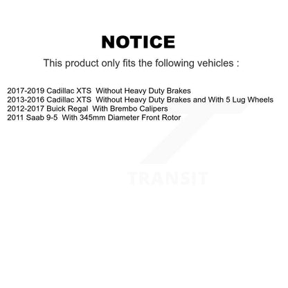 [Avant + Arrière] Kit de plaquette (semi-métallique) de frein pour Cadillac XTS Buick Regal Saab 9-5 KPF-100007