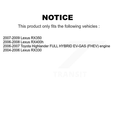 [Avant + Arrière] Kit de plaquette (semi-métallique) de frein pour Lexus Toyota Highlander RX350 RX330 RX400h KPF-100013