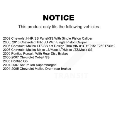 [Avant + Arrière] Kit de plaquette (semi-métallique) de frein pour Chevrolet Cobalt Malibu Saturn Ion HHR Pontiac G6 Pursuit KPF-100018