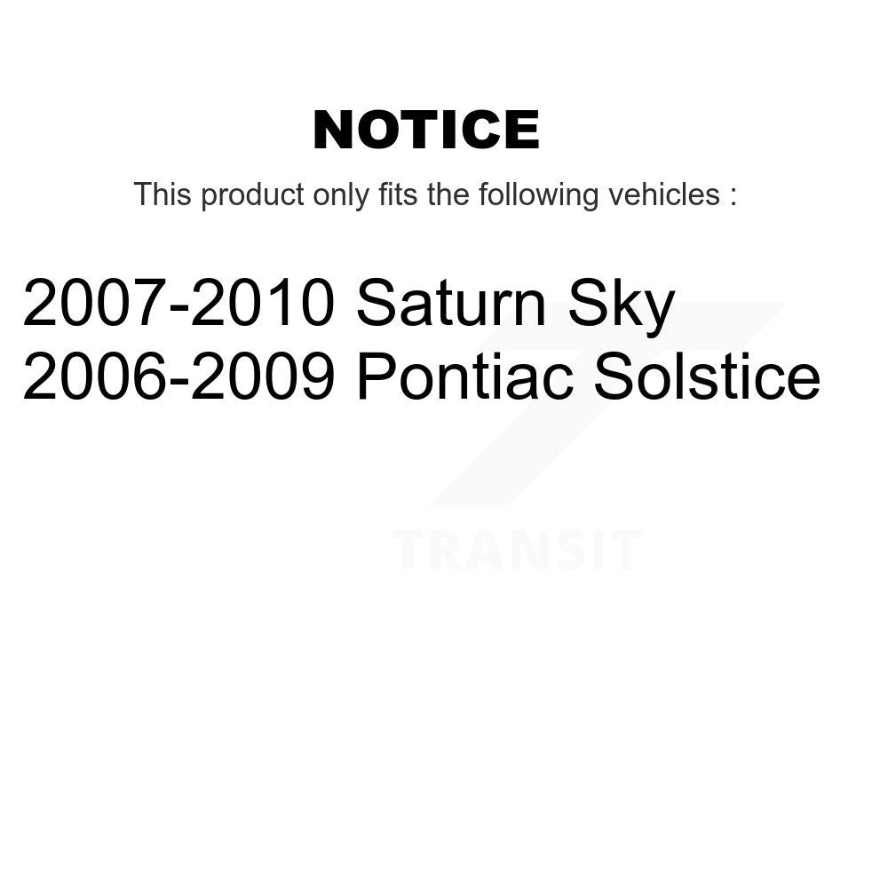 [Avant + Arrière] Kit de plaquette (semi-métallique) de frein pour Pontiac Solstice Saturn Sky KPF-100019