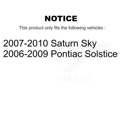[Avant + Arrière] Kit de plaquette (semi-métallique) de frein pour Pontiac Solstice Saturn Sky KPF-100019