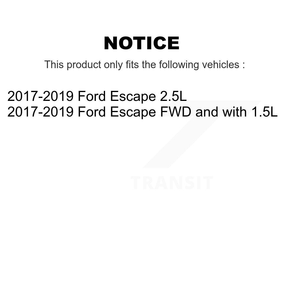 [Avant + Arrière] Kit de plaquette (semi-métallique) de frein pour Ford Escape KPF-100023