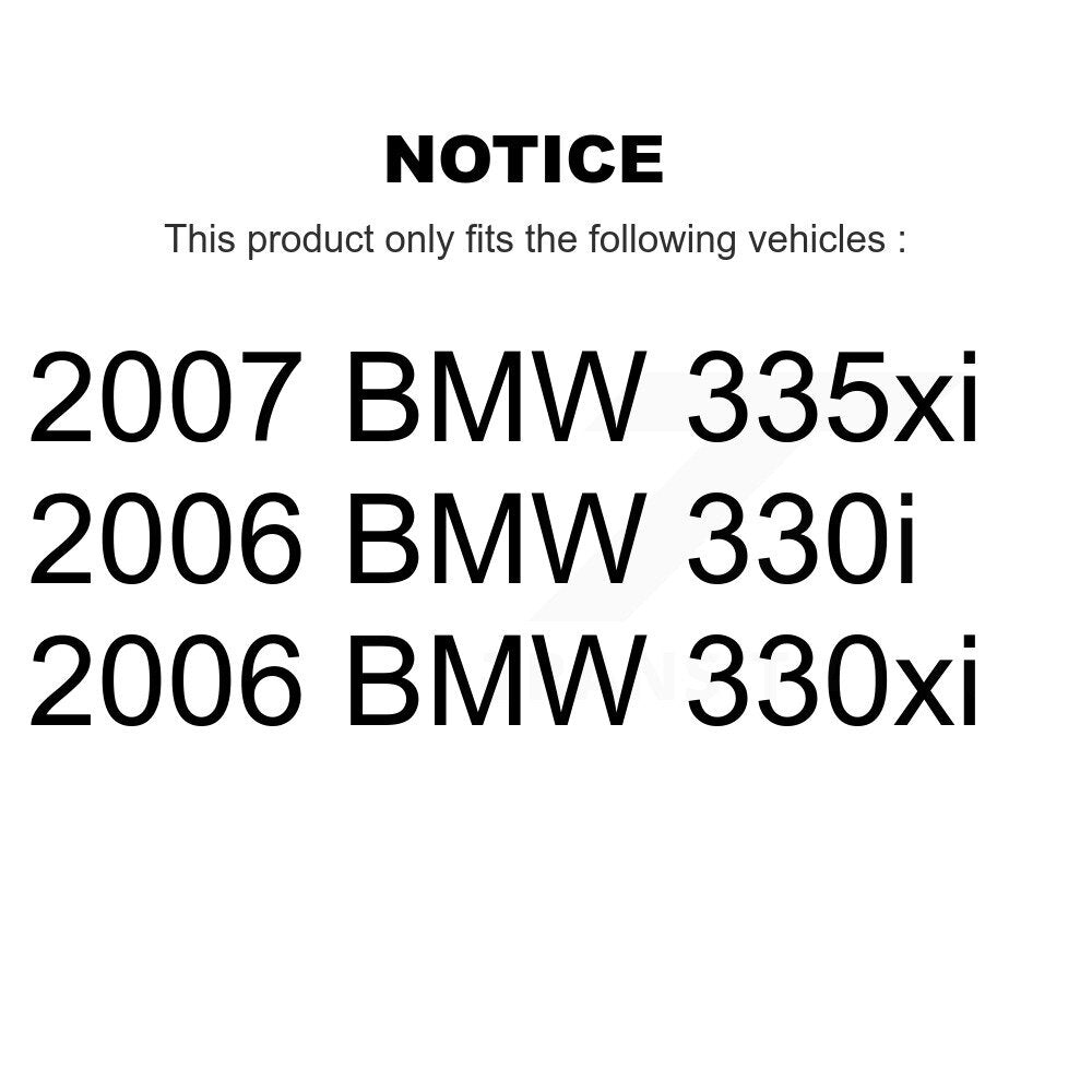 [Avant + Arrière] Kit de plaquette (semi-métallique) de frein pour BMW 330i 330xi 335xi KPF-100031