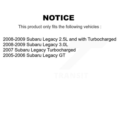 [Avant + Arrière] Kit de plaquette (semi-métallique) de frein pour Subaru Legacy KPF-100042