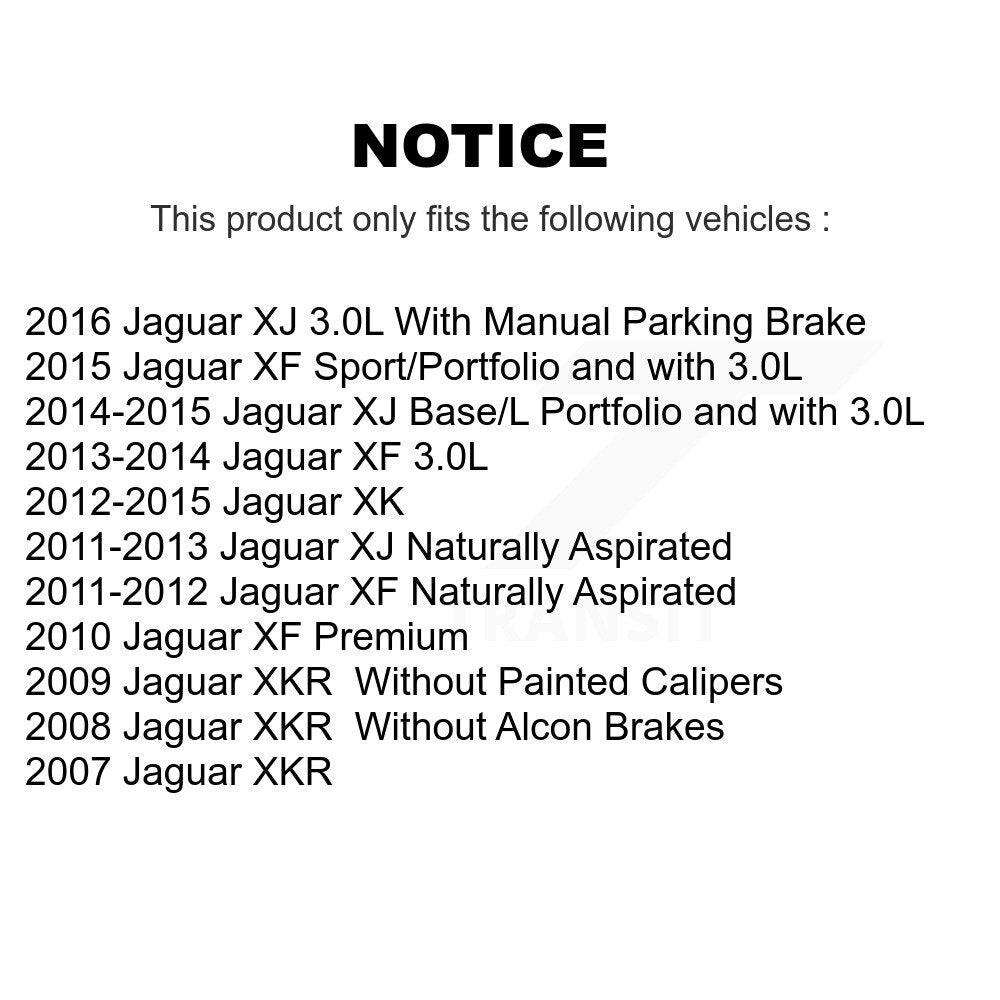 [Avant + Arrière] Kit de plaquette (semi-métallique) de frein pour Jaguar XF XJ XKR XK KPF-100092
