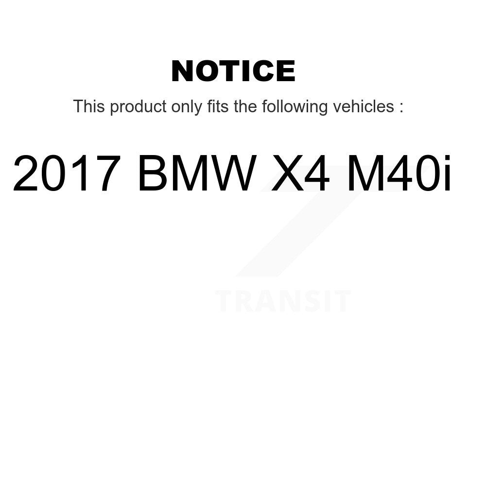 [Avant + Arrière] Kit de plaquette (semi-métallique) de frein pour 2017 BMW X4 M40i KPF-100102
