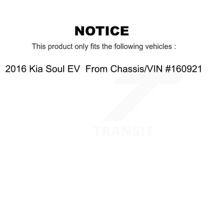 [Avant + Arrière] Kit de plaquette (semi-métallique) de frein pour 2016 Kia Soul EV From Chassis VIN #160921 KPF-100107